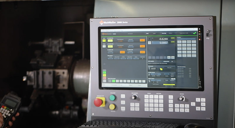 Overview of a completed part programmed with Alexsys™ Lathe