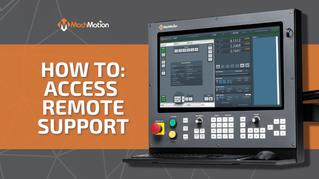 How To Access Remote CNC Control Support