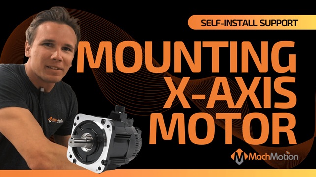 MachMotion Support Mounting X-Axis Servo Motor